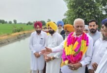 शुतराना हलके के 56 गांवों की 68,500 एकड़ भूमि को सिंचाई के लिए मिला नहरी पानी: बरिंदर कुमार गोयल