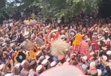 हजारों श्रद्धालुओं की मौजूदगी में निकली भव्य शोभायात्रा, भक्ति के रंग में रंगा पूरा क्षेत्र