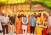 AAP National Convenor Arvind Kejriwal & CM Bhagwant Singh Mann attend ‘Ek Shaam Bhagwan Shiv Ke Naam’ bhajan sandhya in Pathankot