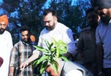जल संसाधन मंत्री बरिंदर कुमार गोयल द्वारा समराला के गांव पूनियां में 1.10 करोड़ रुपये की लागत वाली लिफ्ट सिंचाई योजना का उद्घाटन