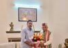 Vikramaditya Singh calls on Manohar Lal Khattar