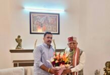 Vikramaditya Singh calls on Manohar Lal Khattar