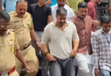 अजय देवगन ने बेटे युग संग किए त्र्यंबकेश्वर ज्योतिर्लिंग के दर्शन