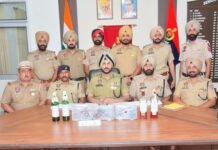 MAJOR TERROR CONSPIRACY FOILED AS FOUR PETROL BOTTLE BOMBS, 3 PISTOLS RECOVERED IN AMRITSAR; 9 HELD