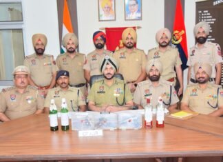 MAJOR TERROR CONSPIRACY FOILED AS FOUR PETROL BOTTLE BOMBS, 3 PISTOLS RECOVERED IN AMRITSAR; 9 HELD