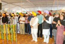 CM Bhagwant Singh Mann Attends Kirtan Darbar Dedicated to 650th Parkash Purab of Sri Guru Ravidass Ji Maharaj in Sangrur