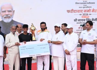 “नमो मैराथन में फरीदाबाद की धरती से नशे के खिलाफ आज हरियाणा की बुलंद आवाज उठी है” : मुख्यमंत्री श्री नायब सिंह सैनी