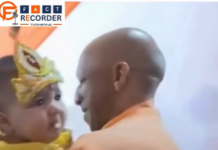 मथुरा में CM योगी ने नन्हें कान्हा पर लुटाया प्यार, मासूम से मुलाकात ने जीता दिल