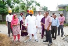 Local Government Minister Harjot Singh Bains personally