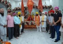 Harjot Singh Bains Visits Ram Mandir in Kiratpur Sahib on Shri Krishna Janmashtami