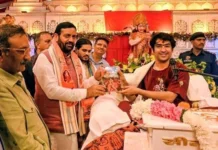 लुधियाना में बाबा बागेश्वर धाम सरकार की हनुमान कथा में मुख्यमंत्री नायब सिंह सैनी ने लिया हिस्सा