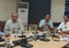 मुख्यमंत्री नायब सिंह सैनी के निर्देशों पर बिजली निगमों के प्रबंध निदेशकों ने की संयुक्त वीडियो कॉन्फ्रेंसिंग, बिजली व्यवस्था जल्द सामान्य करने पर जोर